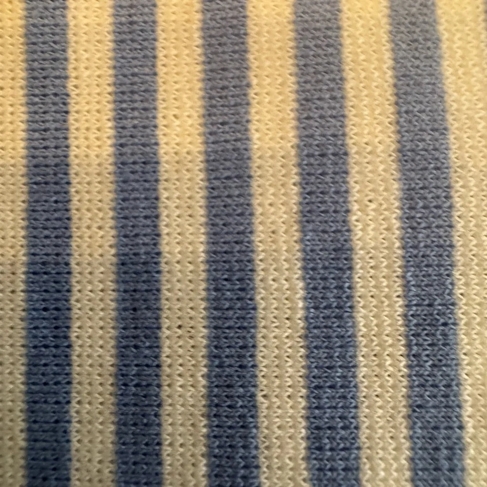 Ann Taylor XL blue/white striped lightweight jersey sleeveless peplum top. EUC - Picture 7 of 10